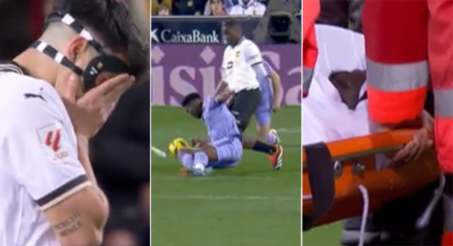 Mouctar Diakhaby out on a stretcher after nasty collision against Real Madrid