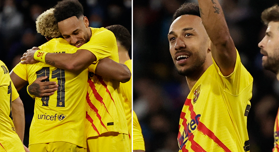 Barcelona on – Aubameyang with class goals when they defeated Napoli