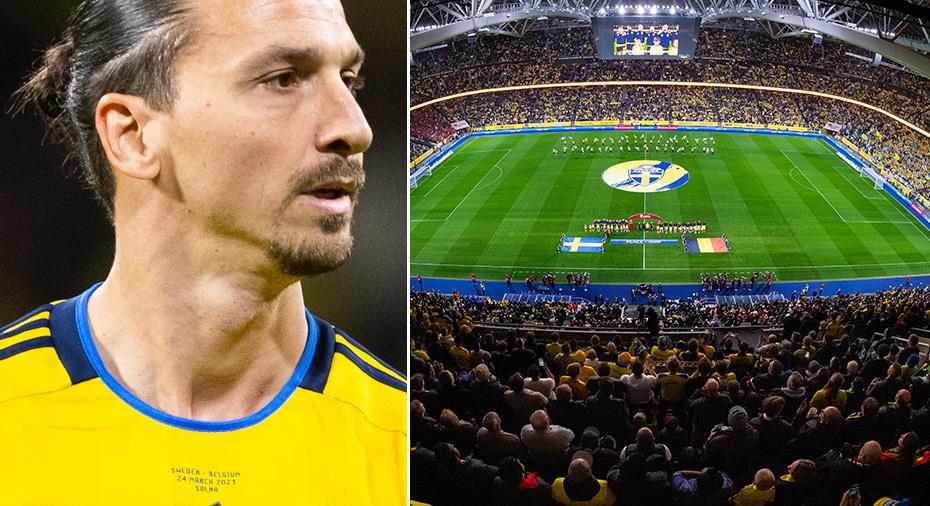 Sverige Fotboll: Friends Arena fullsatt när Zlatan tackas av: 