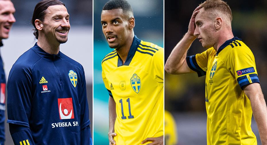 Alexander Isak och Zlatan Ibrahimovic during the World Cup