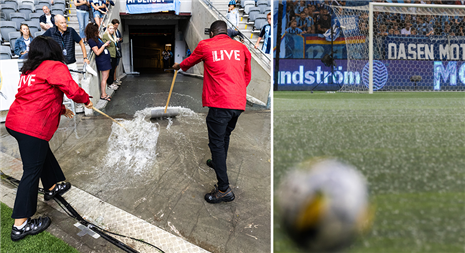 Regnkaoset försenade avsparken i Djurgården-IFK Göteborg